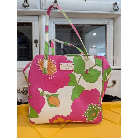 RARE Kate Spade Large Floral Tote - Picture 1 of 16